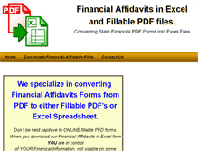 Tablet Screenshot of divorcefinancialaffidavit.com